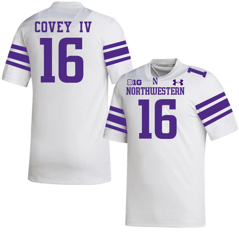 Northwestern Wildcats #16 Frank Covey IV College Football Jerseys Stitched-White